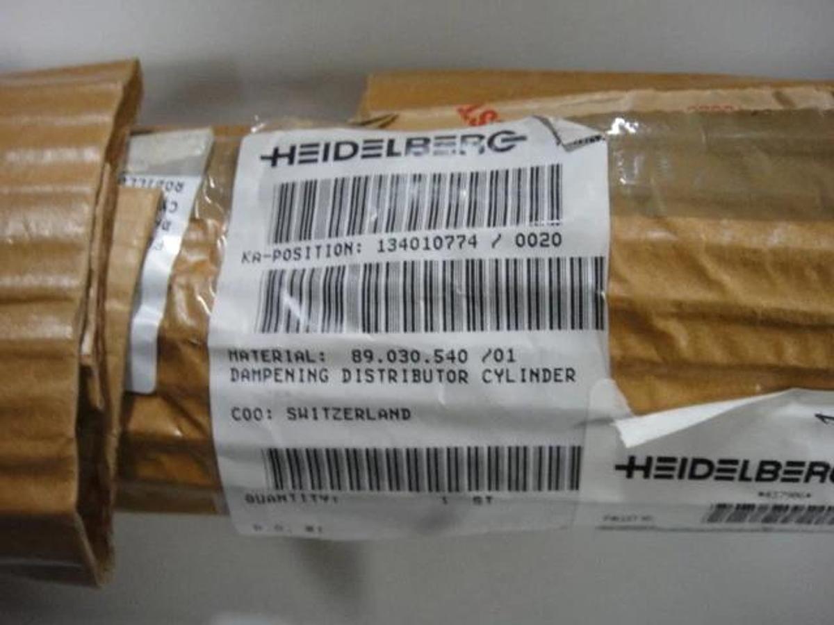 Used Heidelberg GTOZ Dampening Distributor Cylinder, Part #HDM734573