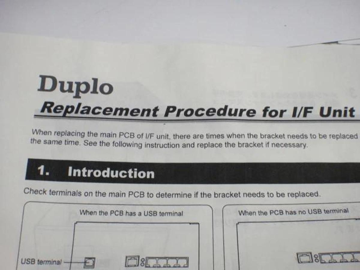 Used IF Control Unit For Duplo 5000 SCC or 5001 Bookletmaker, Part #12S-80037 & #057-