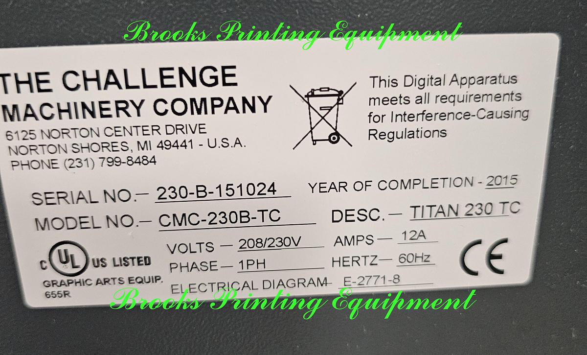 Used Challenge Titan 230 TC, 2015, Video