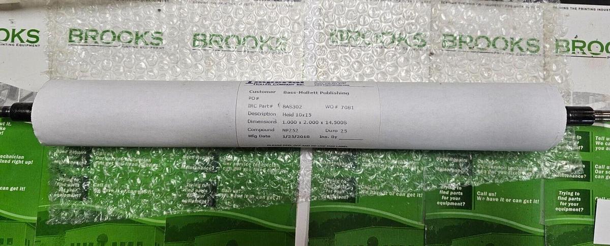 Used Heidelberg Windmill 10 x 15 Ink Roller