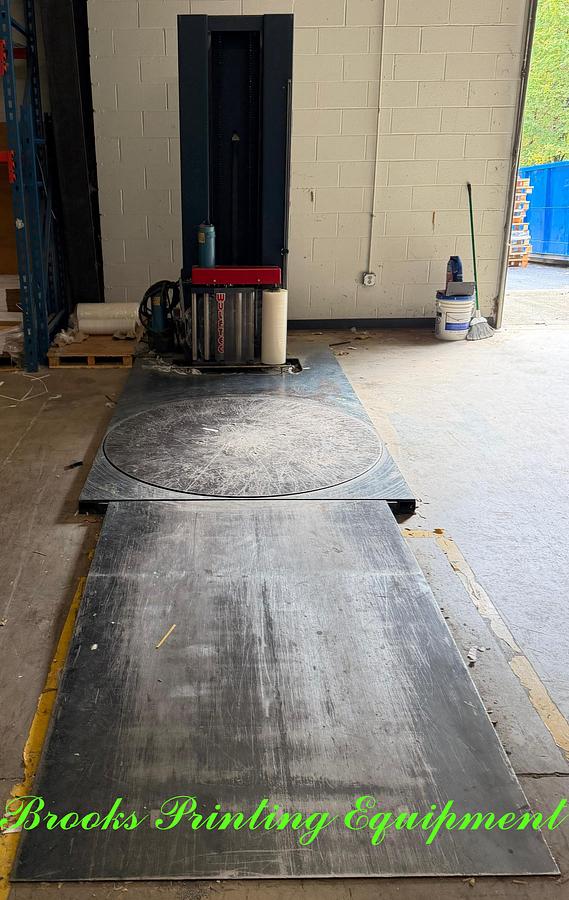Used Wulftec WLP-200 Semi-Automatic Pallet Stretch Wrapper 