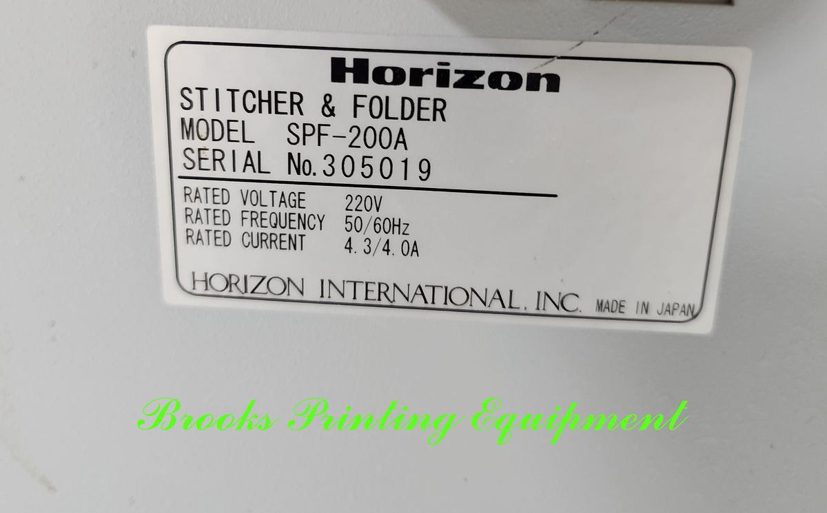 Used Horizon SPF-200A with VAC 100 Towers, 2007, Video