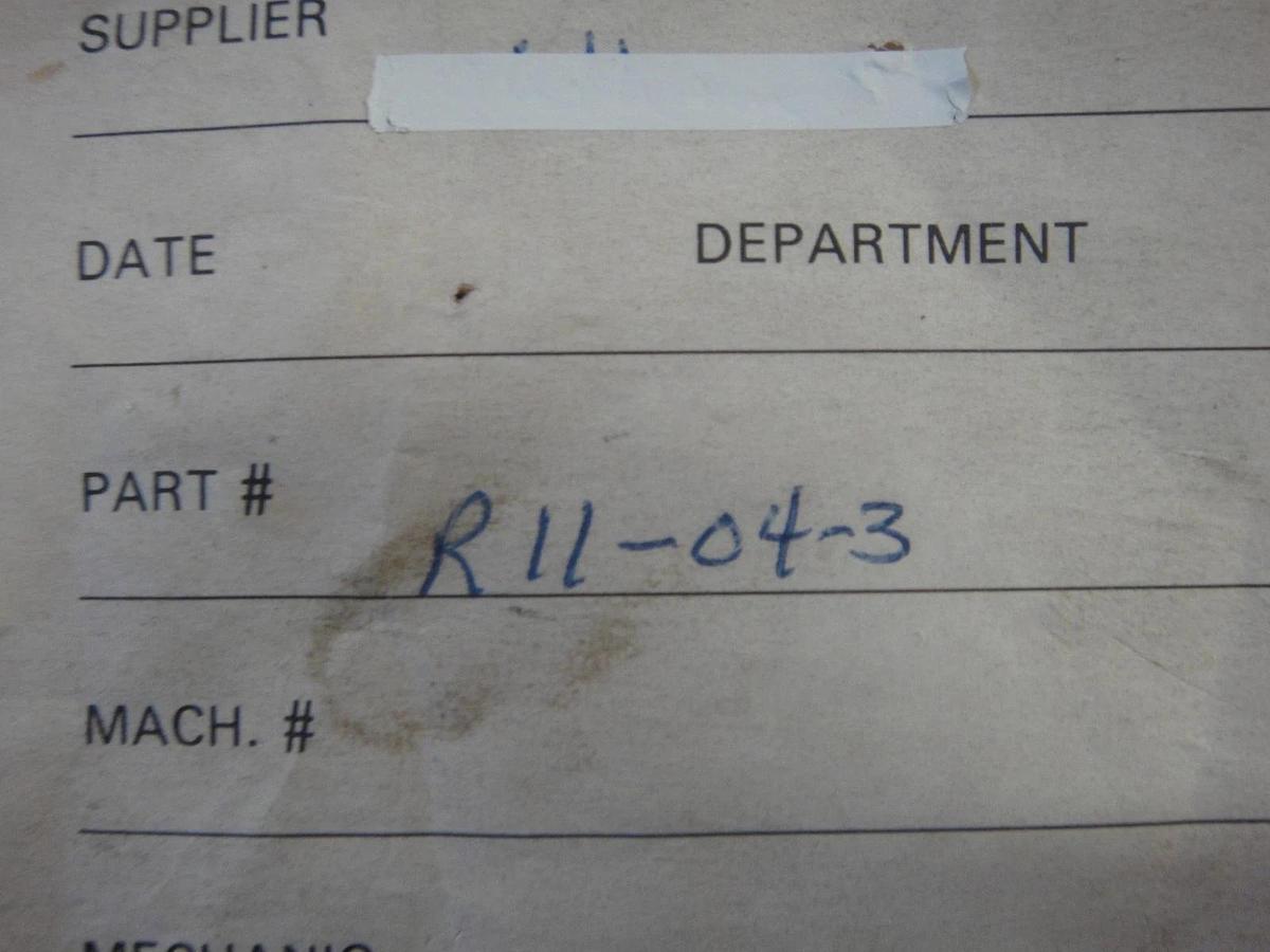 Hamada Dampening Side Frame, Part #R11-04-3