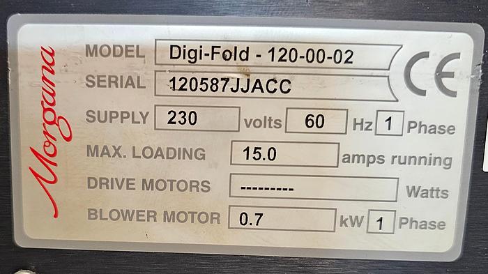 Used Morgana DigiFold, 2005 Video