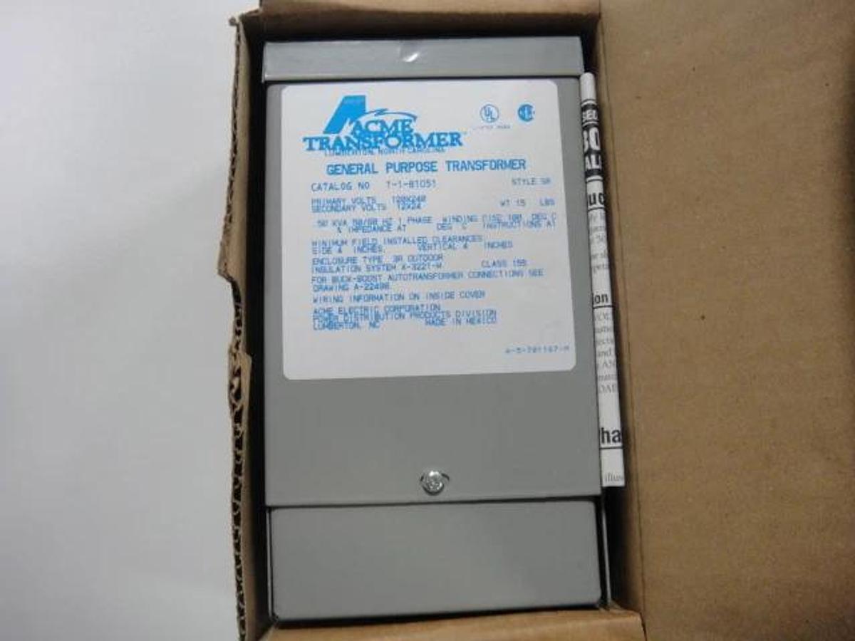 Used Acme Boost and Buck Transformer