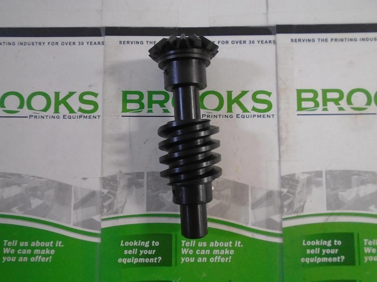 AB Dick 350-360 Miter & Worm Gear Assembly, 14.5 Degree Pitch, Part #72569