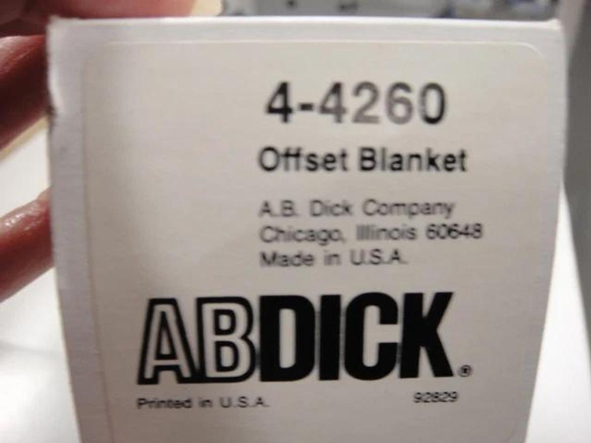 Used AB Dick Blanket, Part #4-4260
