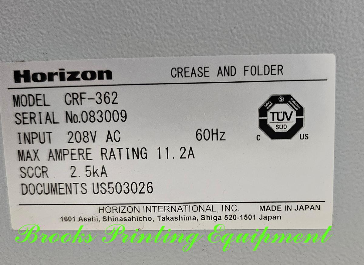 Used Horizon CRF-362, 2023, Video