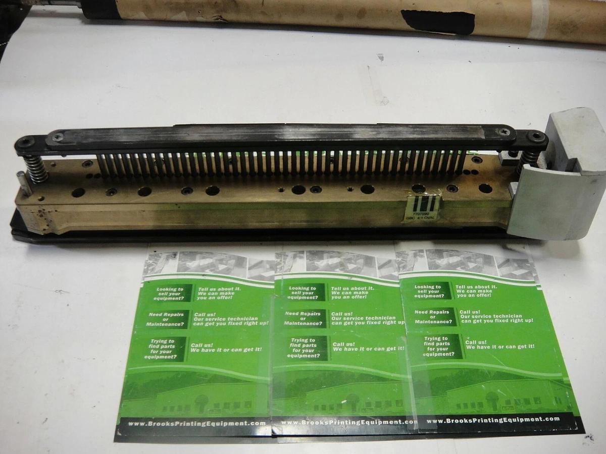 Used GBC 4:1 Oval Die, Part #7707290