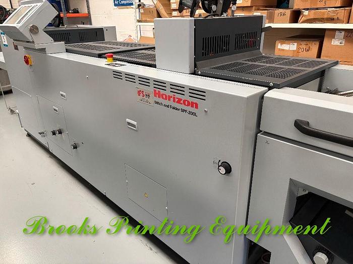 Used Horizon SPF 200L with HOF 400 Digital Sheet Feeder, 2014