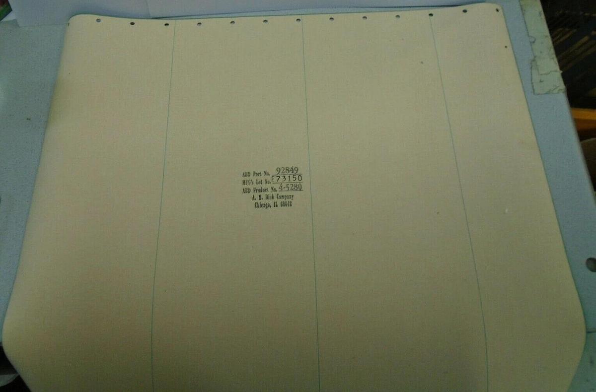 AB Dick Blanket, Part #92849