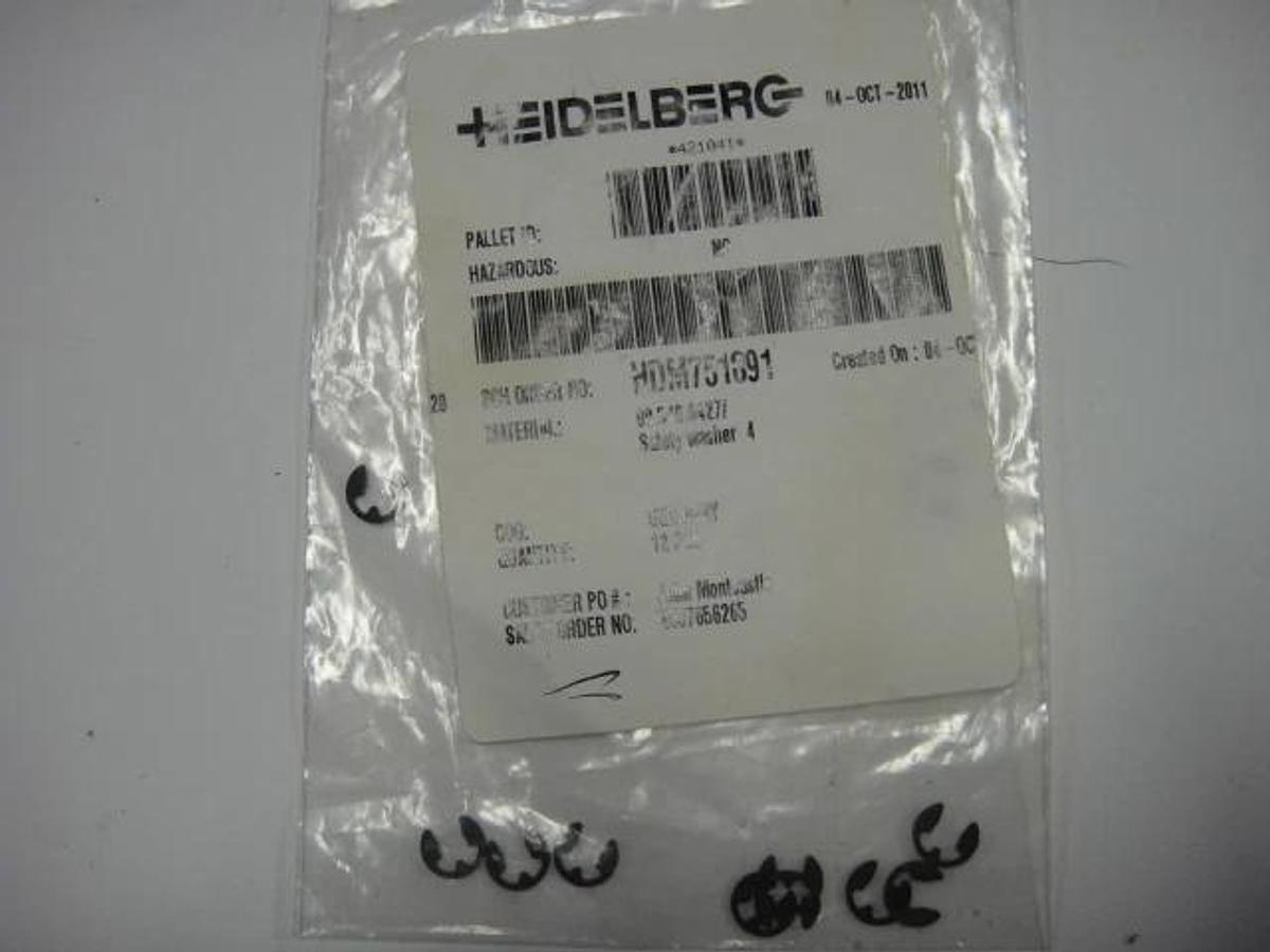 Used Heidelberg Safety Washer, Part #HDM751891