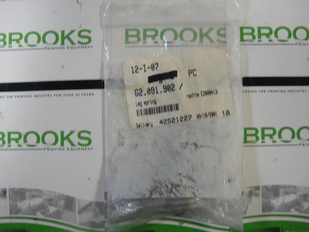 Heidelberg Leg Spring, Part #G2.091.902