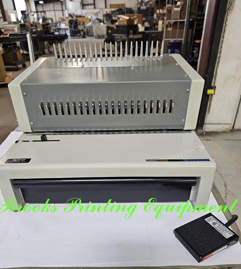 Used Ibico EPK21 Punch & Comb Binding, Video