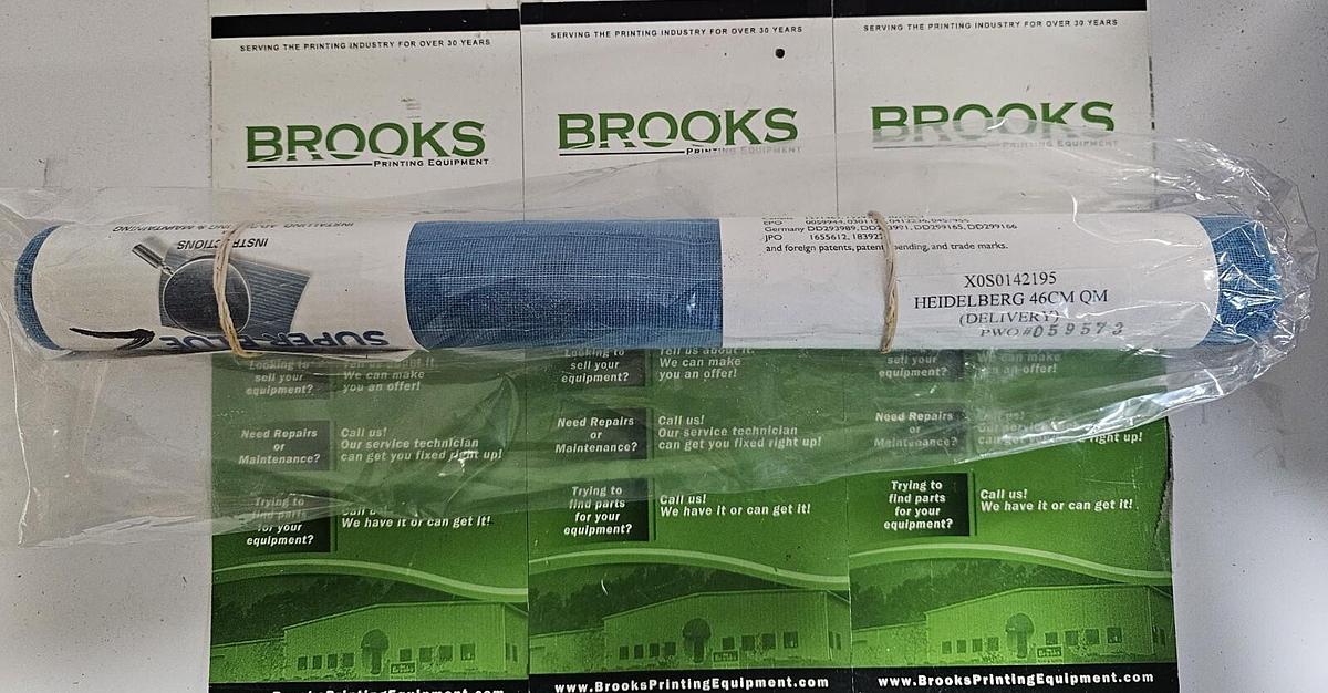 Used Super Blue Net for Heidelberg QM46 Delivery, Part #X0S014195