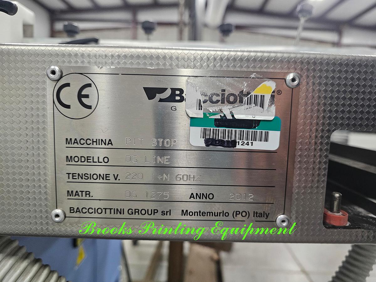 Used Bacciottini Pit Stop Creaser Folder DG Line, 2012