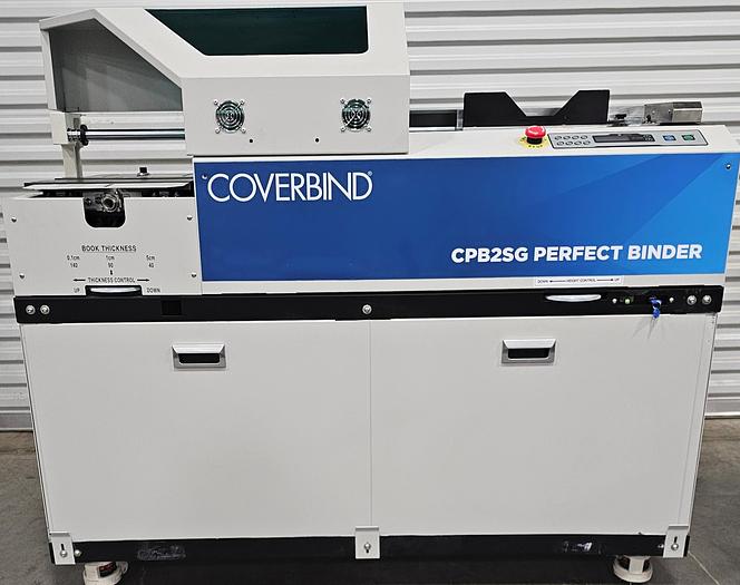 Used Coverbind CPB2SG Perfect Binding Machine with Side Gluer
