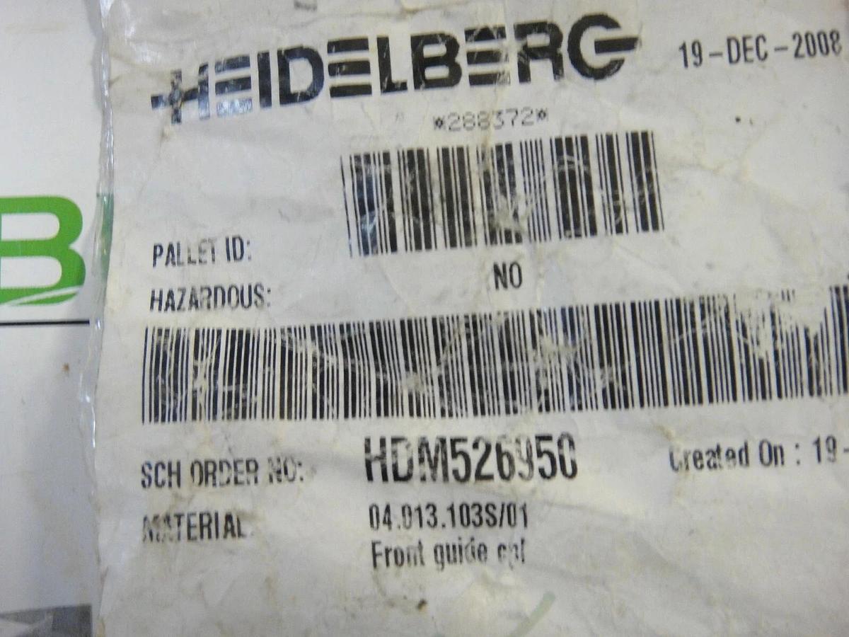 Heidelberg Front Guide CPL, Part #04.013.1035/01