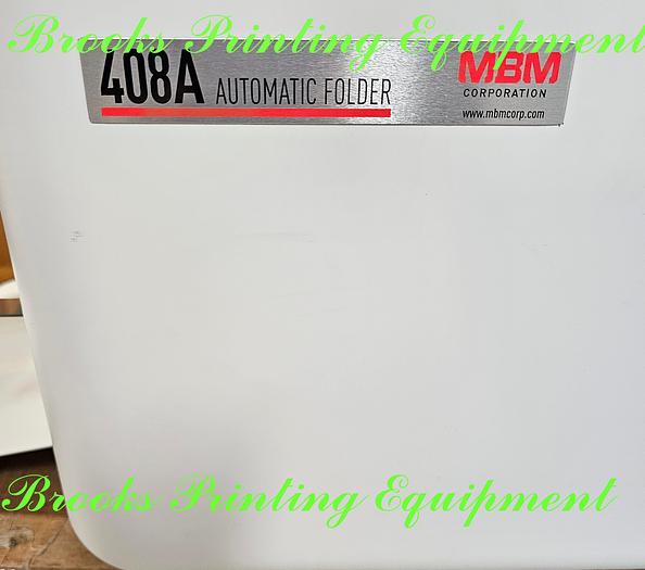 Used MBM 408A Automatic Folder, Video