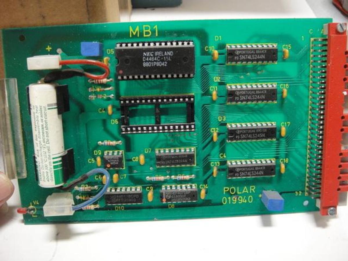 Used Polar 76EM MB1 Card, Part #019940
