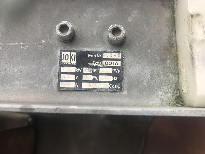 Used JOKI DENMARK A/S  OOTA belt conveyor with metal detector