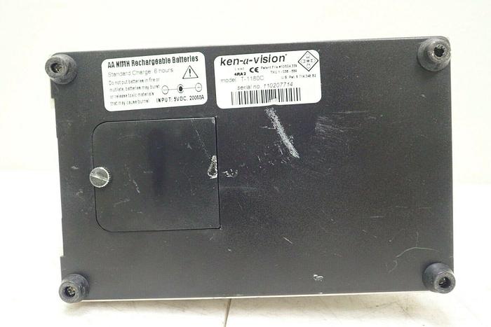 Used Ken A Vision Model T-1180C Monocular Microscope w/ 3 Objectives