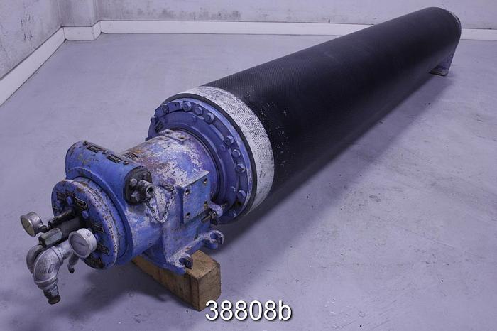 Used Suction Press Roll, Rubber Covered, 19.44 Diameter, 120.5" Drilled Face #38808