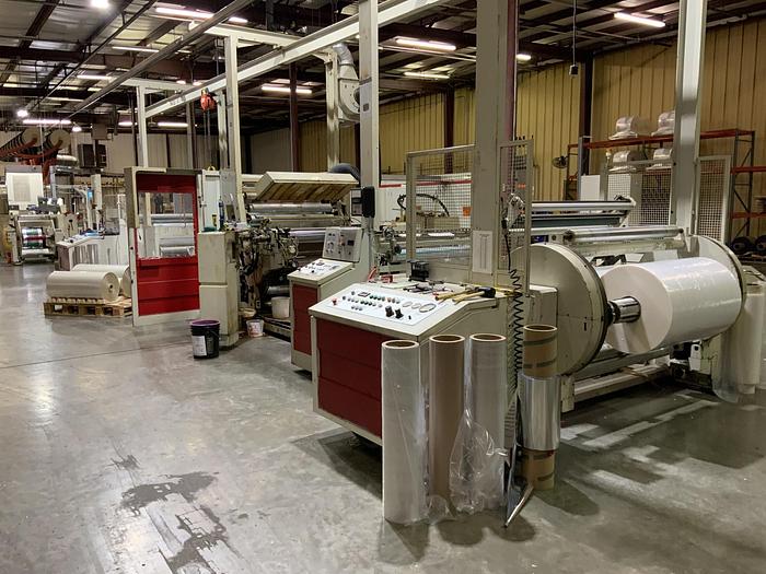 Used 50" COMEXI SOLVENTLESS LAMINATOR 32" DIAMETERS - STILL INSTALLED