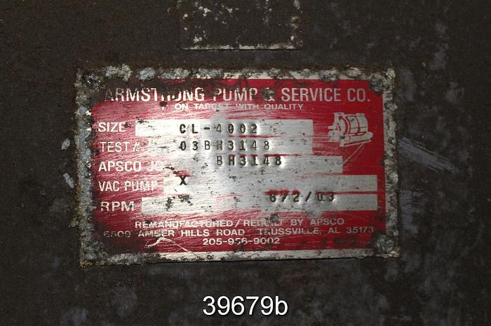 Used Nash CL 4002 Vacuum Pump #39679
