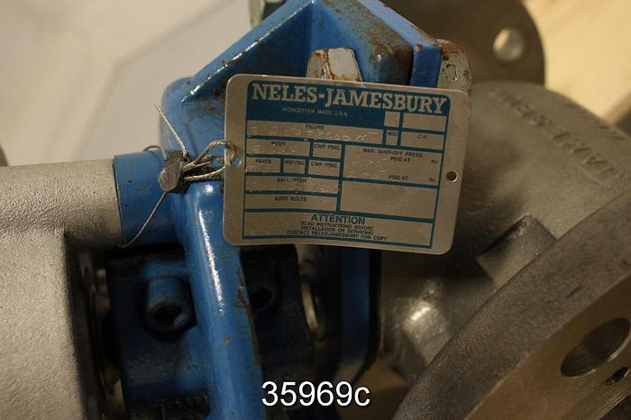 Used Neles Jamesbury 3 D150f 3600MT 3" Ball Control Valve #35969