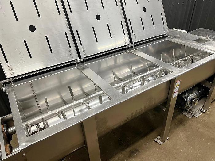 Used USED DEMACO STAINLESS STEEL DOUBLE PADDLE BLENDER, 30 CUBIC FEET