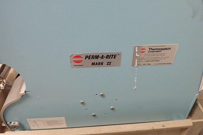 Used Thermopatch Perm-A-Rite Mark II Model PR-16 Label Marking Machine