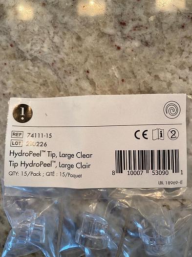 New Edge Systems Hydrafacial Large clear Tips (15 Quantity) Hydropeel