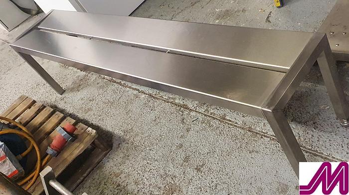 Used Stainless Steel Step Over Bench