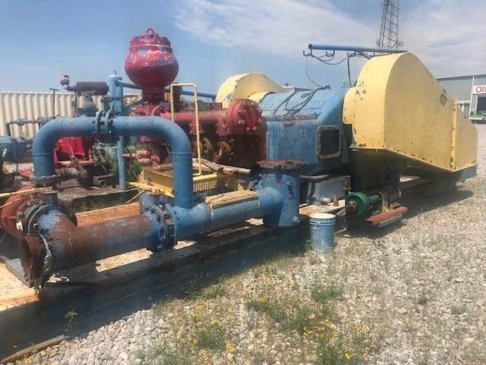 Used PZ-10 1300 HP Gardner Denver Triplex Mud Pump Pkg. powered by 2 GE-752 RSIA Traction Motors