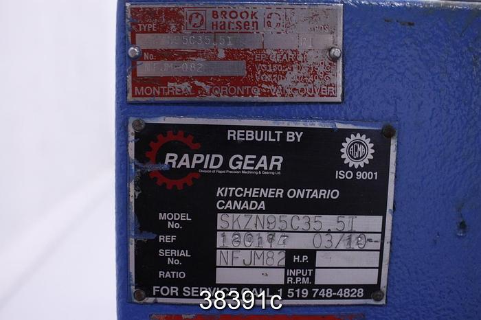 Refurbished Brook Hansen SKZN95C35.5I Gear Drive, Ratio 34.88/1 #38391