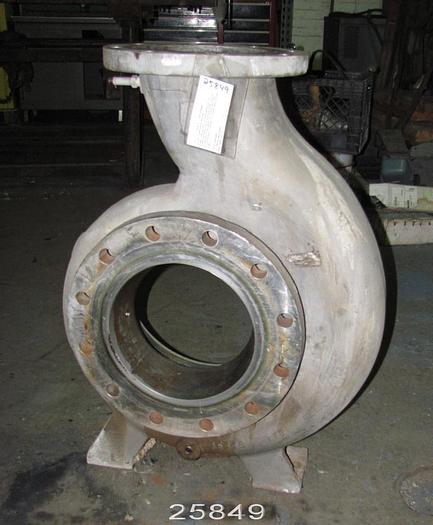 Used Goulds 3196 Pump, 3196, 8X10X13,  6 Vane Impeller, 10" Diameter Impeller, Stainless Steel Casing, Stainless Steel Impeller, Stainless Steel Stuffing Box, Packing, Xl Power End #25849