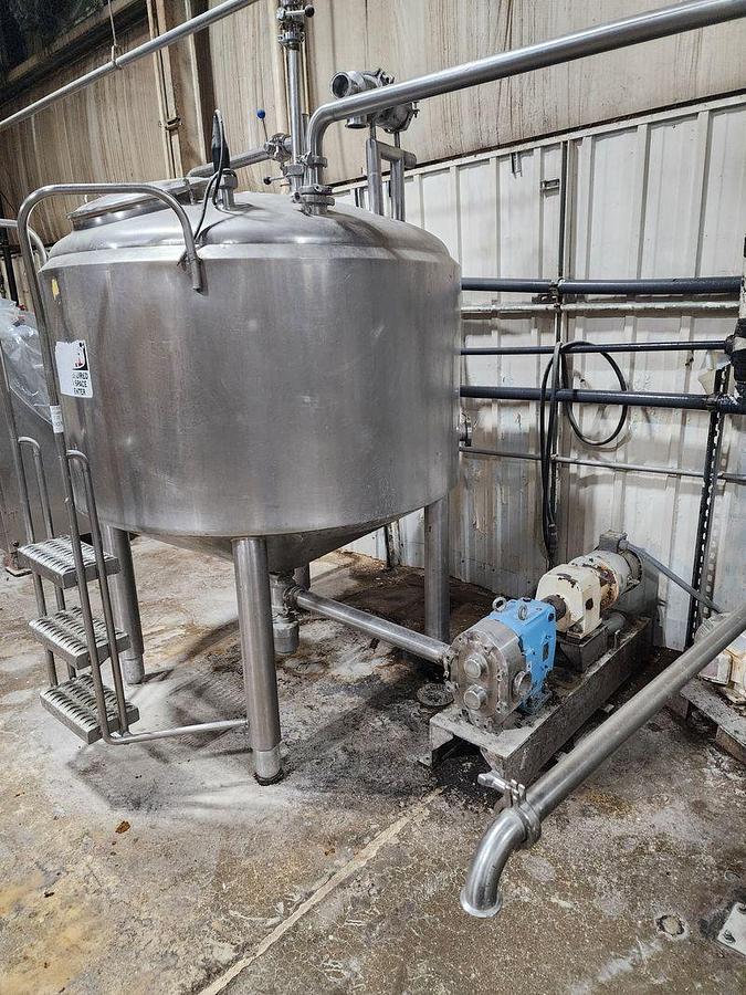 Used PEERLESS MIXER/SLURRY MIX FEEDING WITH CIP & KETTLE