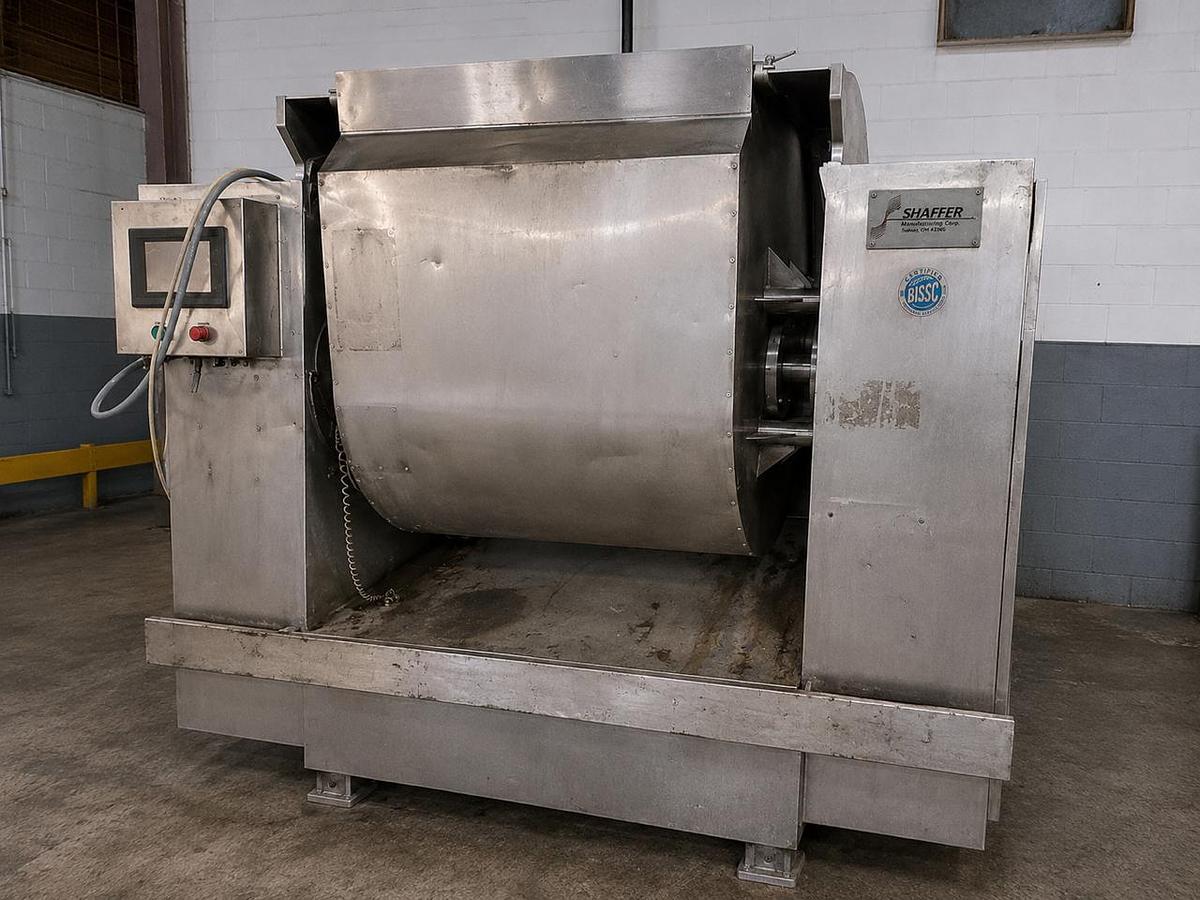 Used Shaffer HS13 Horizontal Triple Roller Bar Dough Mixer