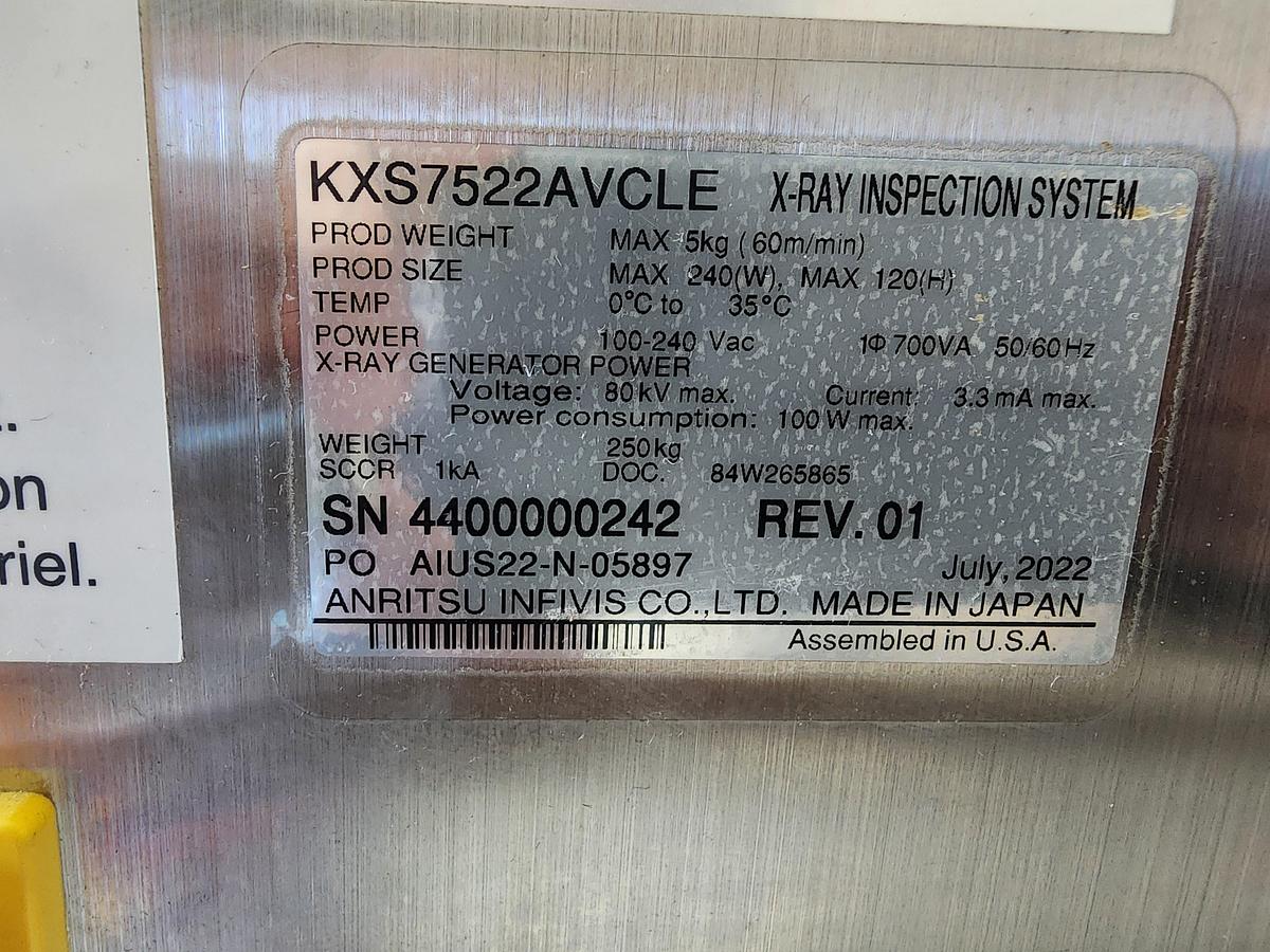 Used Anritsu KXS7522AVCLE X ray