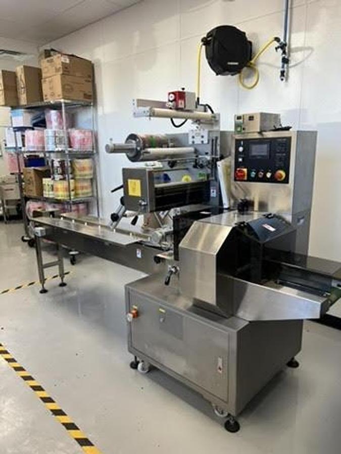 Used PAC Packaging Aids Flow wrapper model FW400HMI