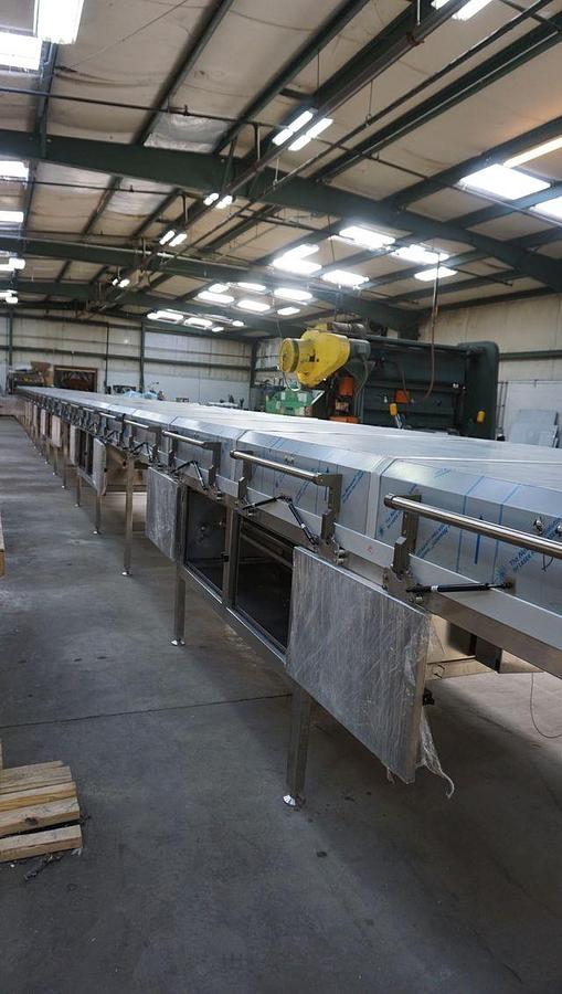 AFE Cooling Tunnel 40” (1000mm) Wide Belt x 60' Long 3 Zone