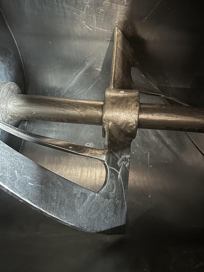 Used Single Sigma Mixer 1200 LBS Painted Steel Frame, SS Bowl