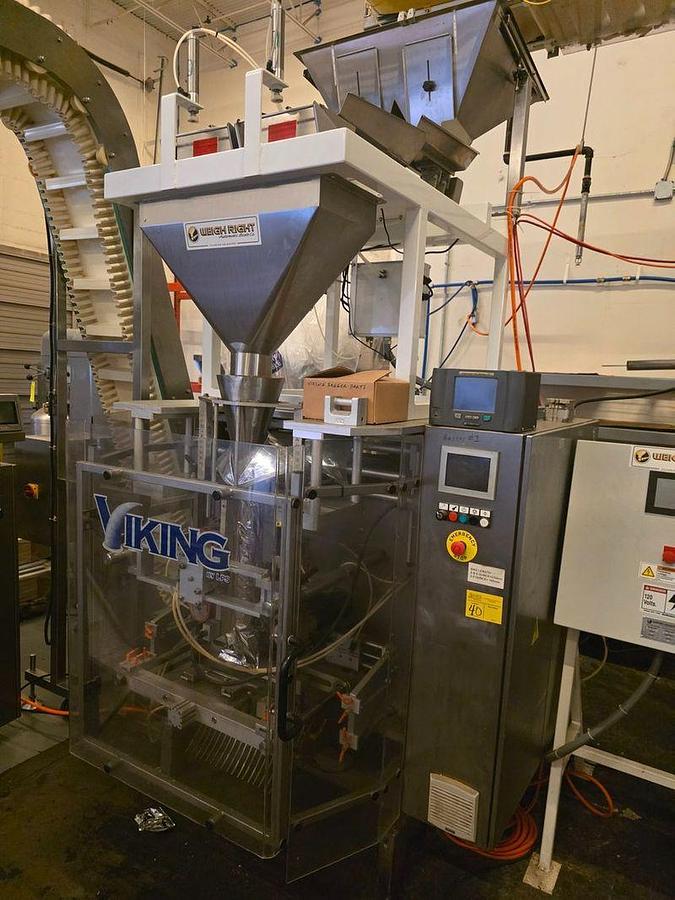 Used Viking Masek M250 Vertical Form Fill Seal Line