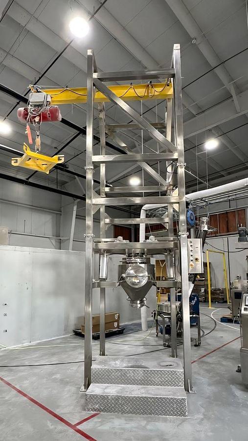 Used Super Sack Bag Dump Stainless Steel W/ hoist