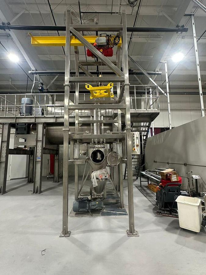 Used Dual Ribbon Blender 12,000 Mezzanine, Bag Dump