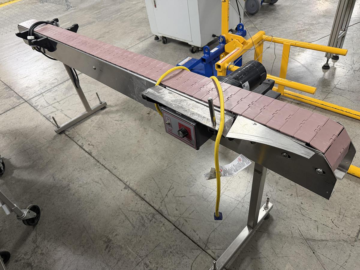Used KAPS-ALL 4.5" W x 7' 4" L Small Conveyor