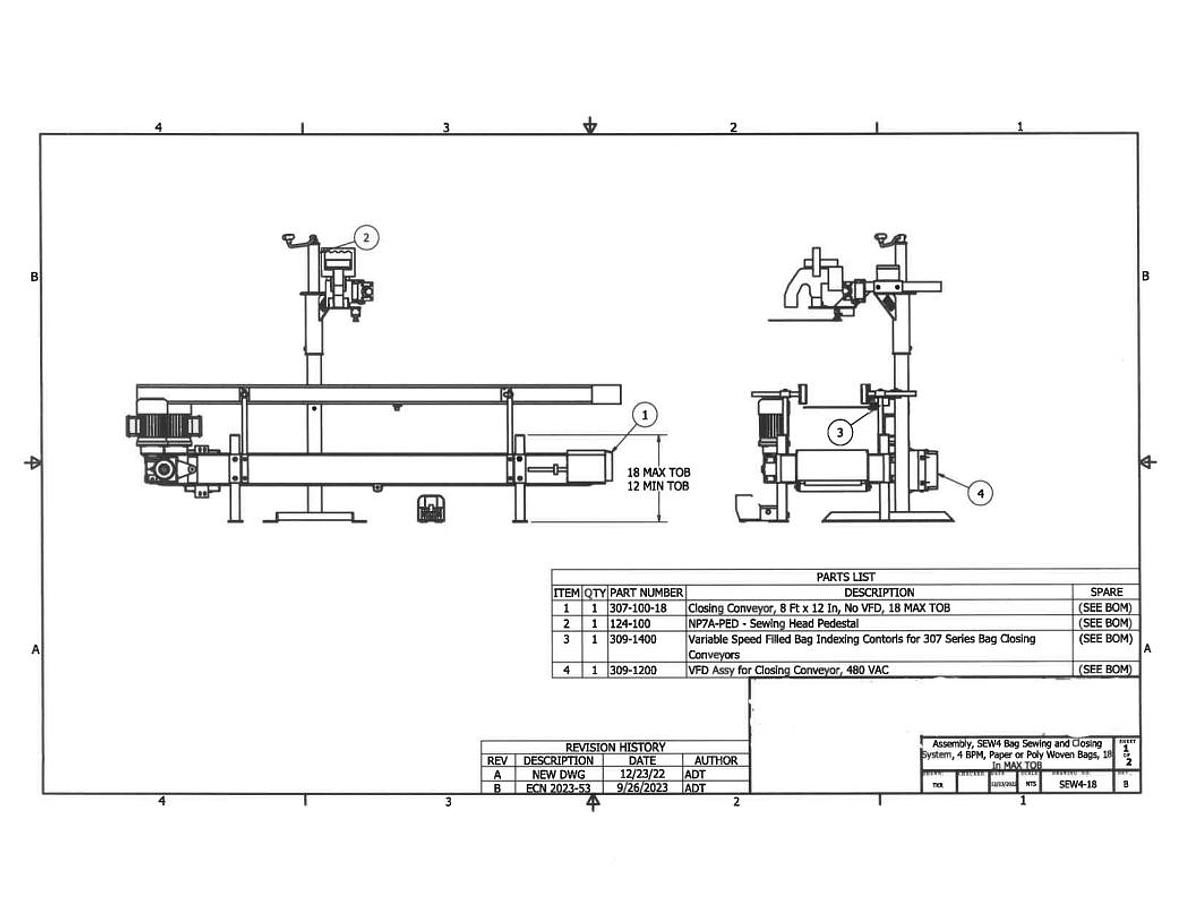 Used Closing Conveyor