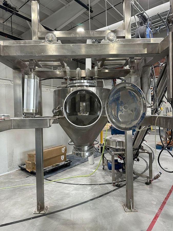 Used Super Sack Bag Dump Stainless Steel W/ hoist