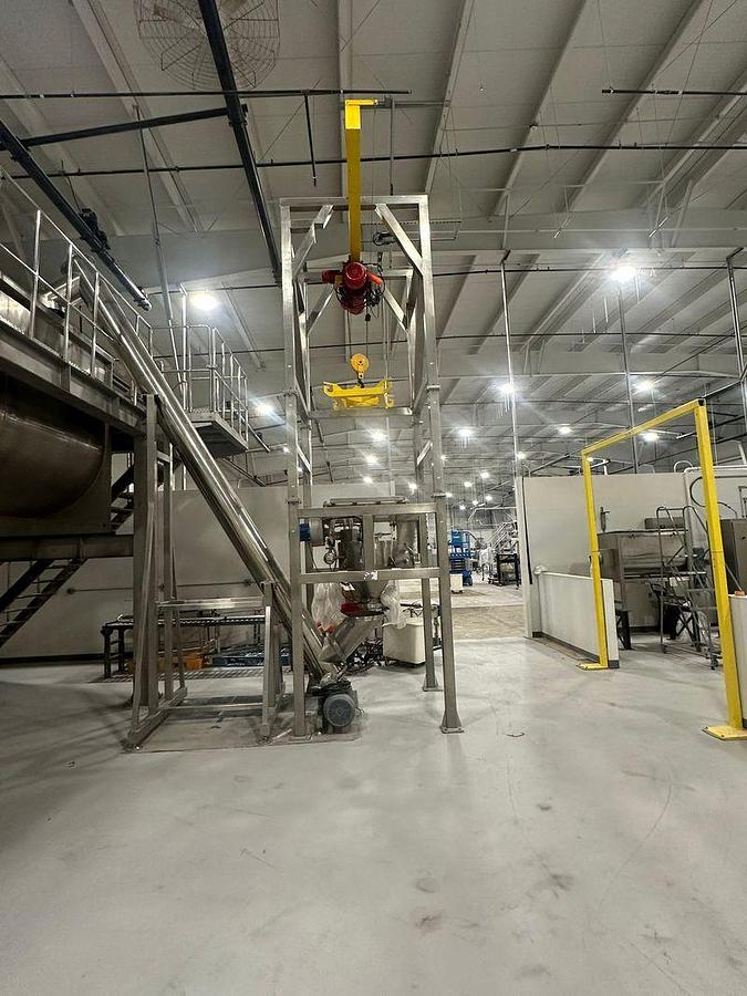 Used Dual Ribbon Blender 12,000 Mezzanine, Bag Dump